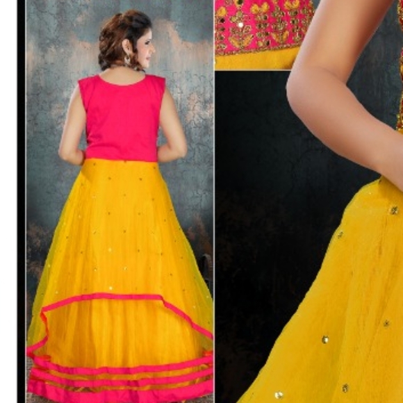 Long dress - floor touch kurta + dupatta- NEW NEVER USED - Picture 6 of 6